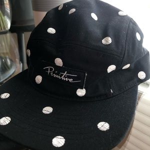PRIMITIVE skateboarding hat with white dots